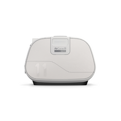 Resmed AirCurve 11 VAuto bilevel device showing the VAuto side panel on a white background