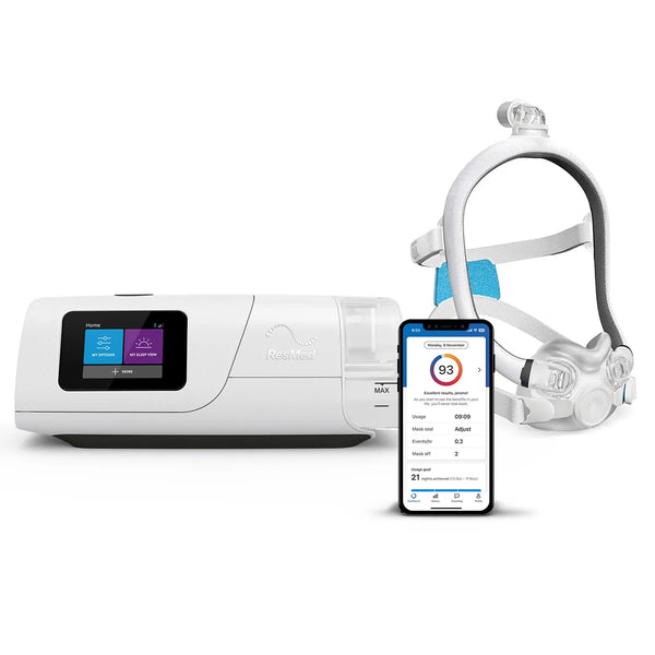 Resmed AirCurve 11 VAuto device with CPAP Mask and myAir app
