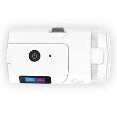 Rear view of the Resmed AirCurve 11 VAuto on a white background
