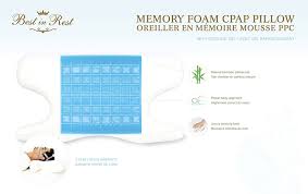 BEST IN REST Memory Foam CPAP Pillow with Cooling Gel